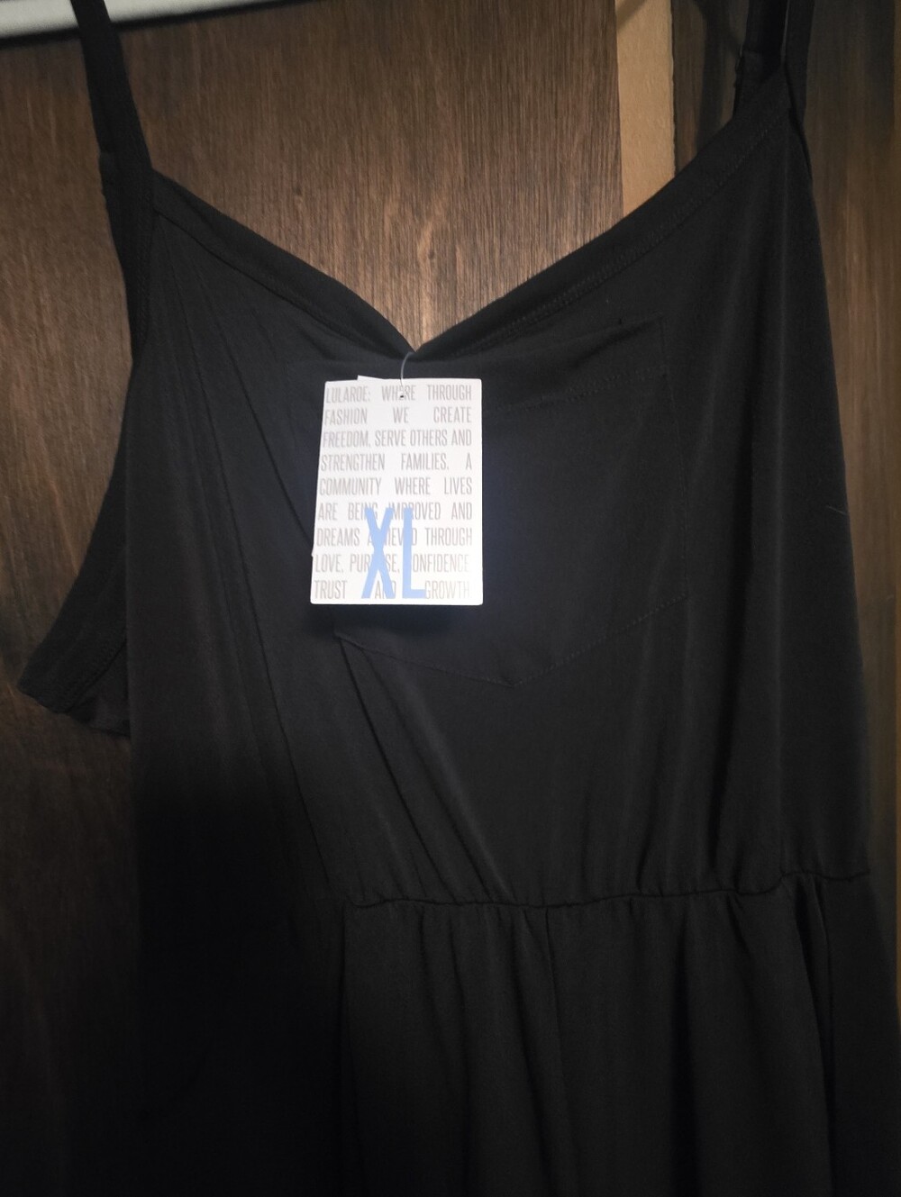 Black Sleeveless Spaghetti Strap Leola XL
